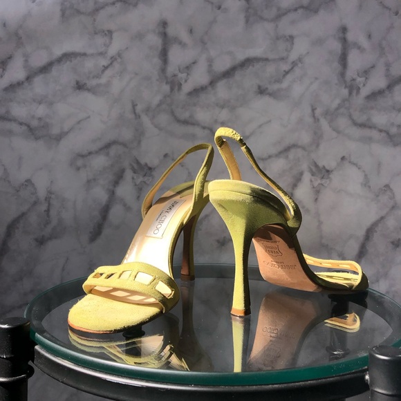 **SOLD** Lime Green Jimmy Choo Stilettos - Picture 1 of 2